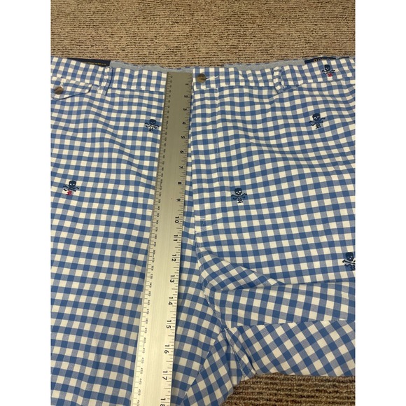 Polo Ralph Lauren Classic Fit‎ Gingham Plaid Skull Embroidered Size 52B NWT - Picture 9 of 14